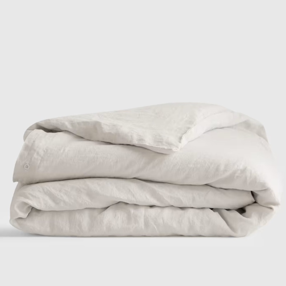 NWOT Quince European Linen Duvet Cover Queen (Sand)